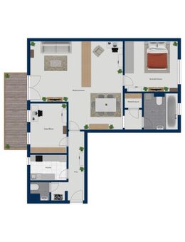 Nähe Madamenweg unweit der Innenstadt, 3 Zimmer mit gr. Balkon, Aufzug & Tiefgaragenstellplatz Braunschweig/Kreuzstraße - Braunschweig