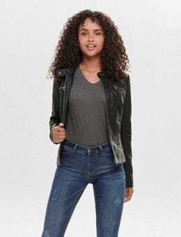 ONLY Lederimitatjacke ONLBANDIT FAUX LEATHER BIKER NOOS OTW in kurzer, modischer Form