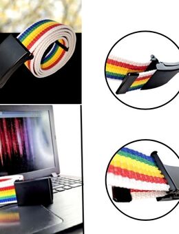 Herren Damen Regenbogen Gürtel Bunt 110,120,130cm Accessoires 13,90* - Villingen-Schwenningen
