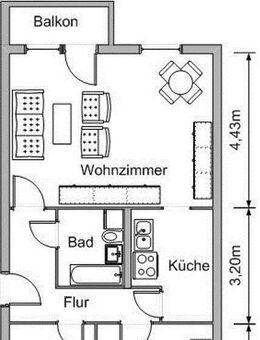 schöne 3- Raumwohnung mit Balkon - Lichtenstein (Sachsen)