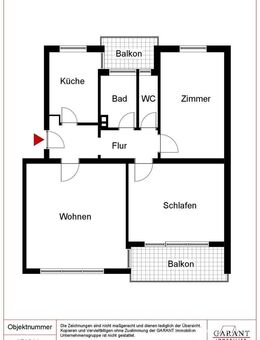 * 3 Zimmer-Wohnung * 2 Balkone * Zentrumsnah * Ruhige Wohnlage* - Kornwestheim