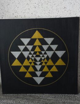 Leinwandbild 7/ Sri Yantra . Acrylbild. - Unna