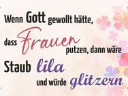 Lustiges Blechschild Wenn Gott gewollt hätte das Frauen putzen lustig 20x30 cm - Berlin