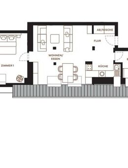 Erstbezug: 2 Zimmer Dachgeschosswohnung am Sedansberg - urbanes Leben im Herzen Wuppertals - Wuppertal