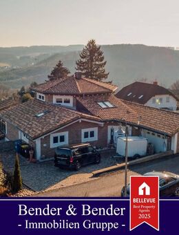 Exklusives Wohnerlebnis: Traumhaftes Einfamilienhaus mit zwei Einliegerwohnungen, Weitblick & Baupotenzial! - Gebhardshain