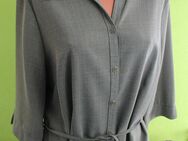 Box#48 C&A Damenbluse warme Bluse kurzarm grau 2XL 48 schimmernd Damen Longbluse - Mühlberg (Elbe)