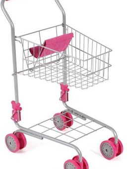 CHIC2000 Spiel-Einkaufswagen Pink, mit Puppensitz
