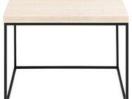 ACTONA GROUP Couchtisch Barossa Wohnzimmertisch, Beistelltisch, Quadratisch, Sofatisch, Steinoptik, schwarze Stahlbeine, in mehreren Varianten, B: 60 cm