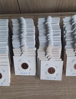 1 Pfennig 167 Stück. von 1948 bis 2001 komplett. - Unna