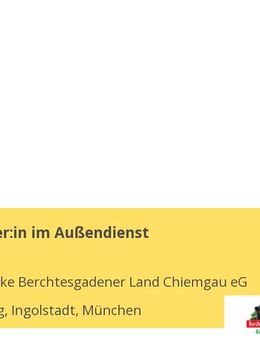 Bezirksleiter:in im Außendienst - Ingolstadt