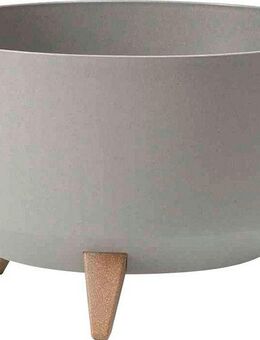 Siena Garden Pflanzkübel aus UV- und witterungsbeständigem Kunststoff, skandinavische Optik, rund