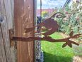 Baumstecker Fink Edelrost Vogel auf Ast in 87647