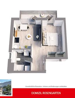 DOMIZIL ROSENGARTEN -2 Zi MIT FERIENWOHNUNG NUTZUNG -WHG08 - Garmisch-Partenkirchen
