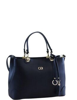 COLLEZIONE ALESSANDRO Henkeltasche Doris, hochwertiges Rindsleder mit Quaste und Anhänger