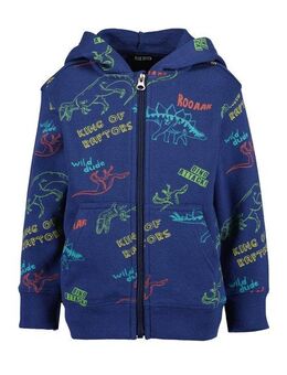 Blue Seven Kapuzensweatjacke im Dino-Alloverprint