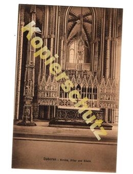 Alte Ansichtskarte „Doberan - Kirche, Altar und Säule“, ca. 1912 - Landsberg