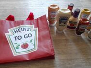 8 verschiedene Heinz und BULL'S-EYE Soucen*NEU*2 BULL'S-EYE+6 Heinz Soucen+Tasche TO GO wiederverwendbar Haltbarkeit bis 2026 - Wunstorf