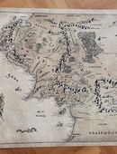 riesige Mittelerde-Karte / Herr der Ringe Größe: 1,26 x 0,7 Meter in 47829