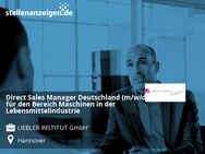 Direct Sales Manager Deutschland (m/w/d) für den Bereich Maschinen in der Lebensmittelindustrie - Hannover