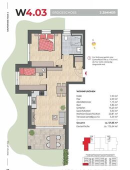 3-Zimmer-Wohnung mit tollem Garten im Seedomizil in Radolfzell am Bodensee, WE 4.03 - Radolfzell (Bodensee)