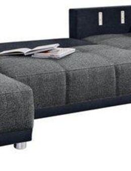 Jockenhöfer Gruppe Wohnlandschaft Orlando U-Form, B: 337 cm, mit Bettfunktion, Bettkasten, 2 Kopfstützen & 2 Zierkissen, Federkern