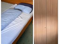 Doppelbett, sehr stabil, Top Qualität und hoher Wandschrank 3-türig, TOP!!! - Hachenburg