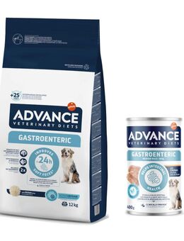 10 kg / 12 kg Advance Veterinary Diets + 400 g passendes Nassfutter zum Sonderpreis! - 12 kg Gastroenteric + 400 g Gastroenteric Medium/Maxi
