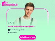 Junior Innovationsmanager:in (m/w/d) - Wuppertal