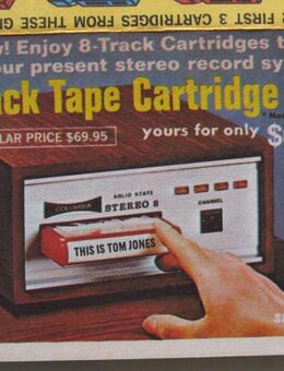 Werbung für 8-Track Tape Cartridge Player & Cartidges (1969) - Münster