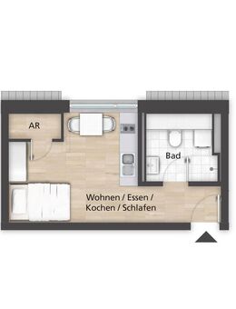 Modernes 1-Zimmer-Apartment im Neubau mit Einbauküche! **NEUBAU** - Bamberg