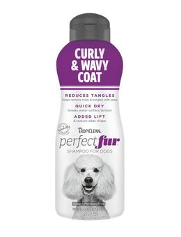 TropiClean PerfectFur Shampoo für Hunde mit lockigem Fell - 473 ml