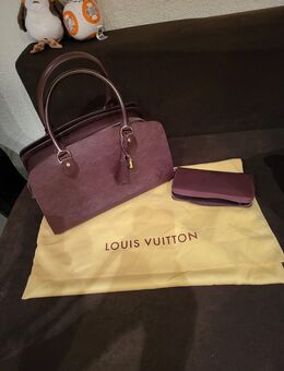 Original Louis Vuitton Violet Epi Patent Jasmine Tasche mit original Zippy Epi Lila Geldbörse Clutch - Föckelberg