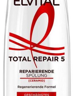 L'ORÉAL PARIS Haarshampoo L'Oréal Paris Elvital Total Repair 5 Shampoo, Packung, 6-tlg., Sorgt für Struktur-Aufbau, Widerstandskraft, Vitalität und mehr.