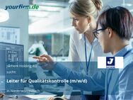 Leiter für Qualitätskontrolle (m/w/d) - Niederwörresbach