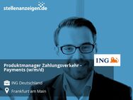 Produktmanager Zahlungsverkehr - Payments (w/m/d) - Frankfurt (Main)