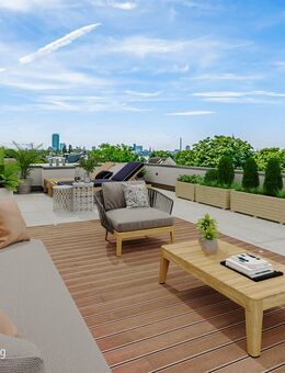 Luxuriöses Wohnen auf ca. 260 m² mit atemberaubender Dachterrasse und Rheinblick - Düsseldorf