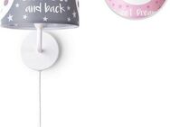 Paco Home Wandleuchte Aleyna 103, LED fest integriert, Kinderlampe Babyzimmer Kinderzimmer âˆ…18cm Mond Kabel 3m E14