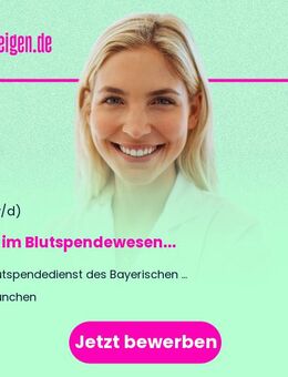 MFA im Blutspendewesen (m/w/d) - München