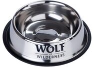 Wolf of Wilderness Rutschfester Edelstahlnapf für Hunde - Sparset: 2 x 850 ml, Ø 23 cm