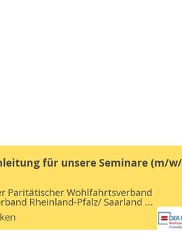 Co-Gruppenleitung für unsere Seminare (m/w/d) - Saarbrücken