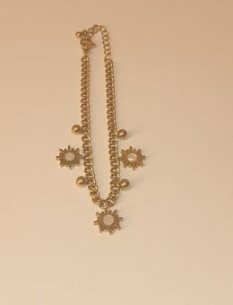 Elegantes goldfarbenes Armband mit Sonnenanhängern - Viernheim