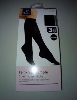 Kniestrümpfe Tchibo, TCM, schwarz, unisex, Dreierpack, 39-42, neu - Berlin Steglitz-Zehlendorf
