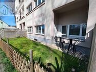 Großzügige 3-R-Erdgeschosswohnung mit Terrasse + Gartenfläche, Balkon (Loggia), PKW-Stellplätze im Hof - Werdau