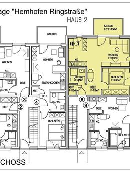 2-Zimmer-Neubau-Eigentumswohnung in Hemhofen - Hemhofen