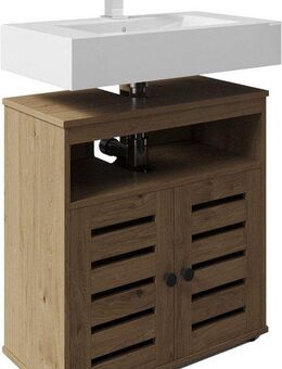 welltime Waschbeckenunterschrank MODENA 60 cm, Siphonauschnitt
