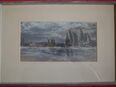 Aquarell , Landschaft , signiert Rolf Thies , datiert 54 , Ansicht 27cm x 14cm , Galerie Commeter - Hamburg in 02828