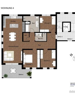 4-Zimmer-Eigentumswohnung 1.OG - Neubau - Baden-Baden