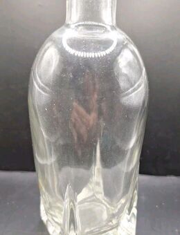 Glasvase Flasche, Glas Vase Öffnung ca. 2cm Höhe 18cm Eckig - Essen