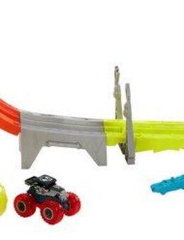 Hot Wheels Autorennbahn Monster Trucks Power Smashers Race & Chase Challenge