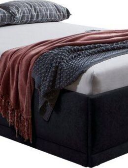 Westfalia Schlafkomfort Polsterbett Texel, Standardhöhe mit Zierkissen, Bettkasten bei Ausführung mit Matratze